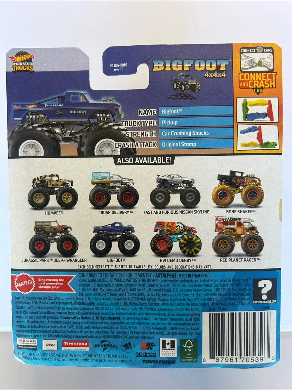 Hot Wheels Bigfoot Monster Truck Toy - Blue